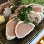 鶏ムネ肉の湯引き