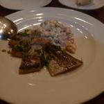 オステリア ブッコ - 平鯵のスモーク、ロシアサラダ添え