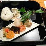 日本料理 味所望 - 前菜。おからまで美味しかった♡