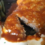 Biggu Shefu - シェフのおすすめ料理：海老フライ・カニクリームコロッケ・ハンバーグ