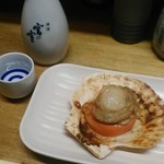 かき焼き はじめ - [料理] 日本酒 (冷) & 焼き帆立