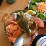 Wa raku - 海鮮そばセットのちらし寿司