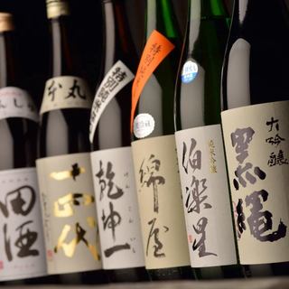 In addition to rare local sake from all over the country, we also have a variety of authentic shochu and plum wine!