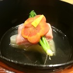 肉屋 雪月花 NAGOYA - 素晴らしい出汁です。