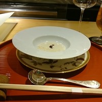 肉屋 雪月花 NAGOYA - 自然薯ビシソワーズ飛騨牛干し肉