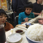 龍園 - 特盛ライス500円。