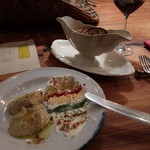 フムスとクリームチーズとスパイスのディップ