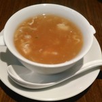 天津飯店 - [料理] フカヒレスープ ①