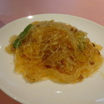 上海園林 - 豚ひき肉と春雨とインゲンの炒め