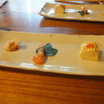 丹三郎 - コースの先付け