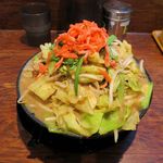 博多とんこつ 天神旗 - 紅しょうがは必須