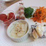 イル カフェ・モリタ - 年末特別メニューの前菜盛り合わせ　800円也