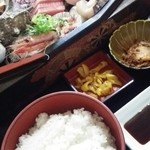 磯亭 - 刺身定食1620円