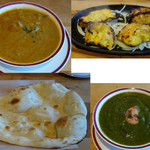 インド料理レストラン Mayaa - チキンドゥピアジャ，タンドリーフィッシュ，ナン，チキンサグカレー