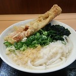 かけうどん１玉230円 鯛ちくわ天100円