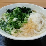 かけうどん１玉230円 鯛ちくわ天100円