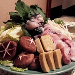 京の里 - 河豚コース4人前雑炊までたっぷりおいしく戴きました。