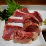 もつ焼 あぶさん - 寒ブリの刺身