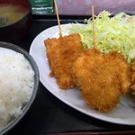 新華楼 - ダブルカツ定食(チキン２個)