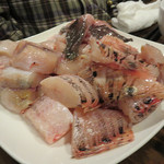 中華菜 高福 - 魚3種の盛り合わせ。
