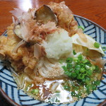 小泉うどん店 - 鶏天ぶっかけ(温)