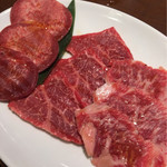 焼肉 おはな - おはな盛り合わせ(タン、ロース、カルビ)