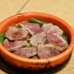 波へい - 鴨とねぎのアヒージョ