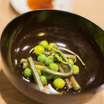 うを徳 - 筑波（つくば）蕨（わらび）に紀州（きい）豌豆（うすいまめ）