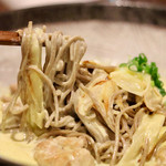 Magokura - 鶏とねぎのカレークリームおそば