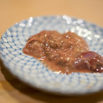 うを徳 - 服部中村養鼈場（はつとり）の鼈（すつぽん）肝臓刺身（きもさし）
