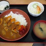 まんぷく亭　 - カツカレー定食（600円）