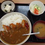 まんぷく亭　 - カツカレー定食（600円）