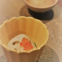 志木葉 - 　先付けの菜の花とあさり