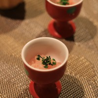 志木葉 - 先付けの白エビの酒盗あえ