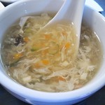 満香苑 - 定食のスープ(2017年2月17日撮影)