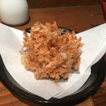 蕎野 - 追加した桜エビの掻き揚げ