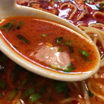 ラーメン･餃子 ハナウタ - 【2017年02月】限定の、麻辣香湯のスープアップ、ほんのり痺れを伴った味わい深いスープ‼️