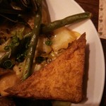 麺線屋formosa - 厚揚げ、いんげん