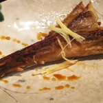 手打ちそば八轟 - 鮪のカマ漬焼き