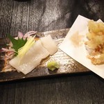 手打ちそば八轟 - 烏賊丸ごと刺身