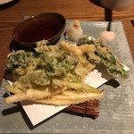 TAMURO 酔家 - 春野菜の天ぷら