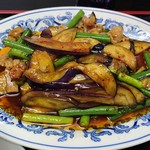 エフエフラーメン - ニンニク芽の辛子炒め