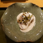 おかもと - 鰆のたたき　白子ソース