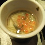 さかなや別邸 - （2017念2月　訪問）お膳には茶蒸し付き。