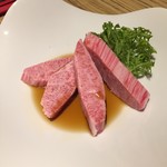 大阪屋 - 再訪時の特上中落ちカルビ