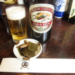丸五 - ビールとお通し
