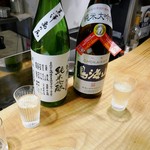 酒 料理 さびと - 凱陣 純米吟醸亀の尾と鳥海山 純米吟醸