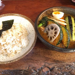 らっきょ＆Star - 季節野菜チキンスープカレー(1500円)