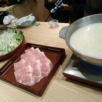 竹庭TOMORI - 雪室熟成豚の「すき鍋」
