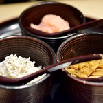 富小路 やま岸 - ご飯のお伴3種